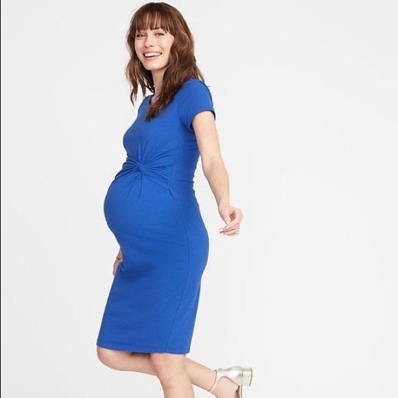 Old Navy Maternity Twist Front Bodycon Dress - Picture 2 of 6